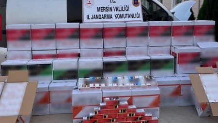 Mersin’de Jandarmadan Kaçak Makaron Operasyonu: 620 Bin Adet Makaron Ele Geçirildi