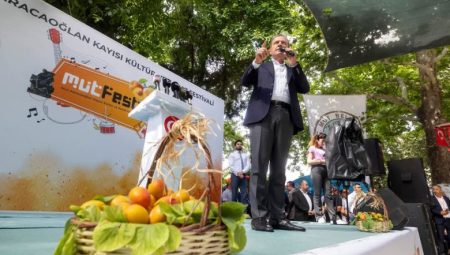 BAŞKAN SEÇER, ‘63. MUT KARACAOĞLAN KAYISI KÜLTÜR VE SANAT FESTİVALİ’NE KATILDI